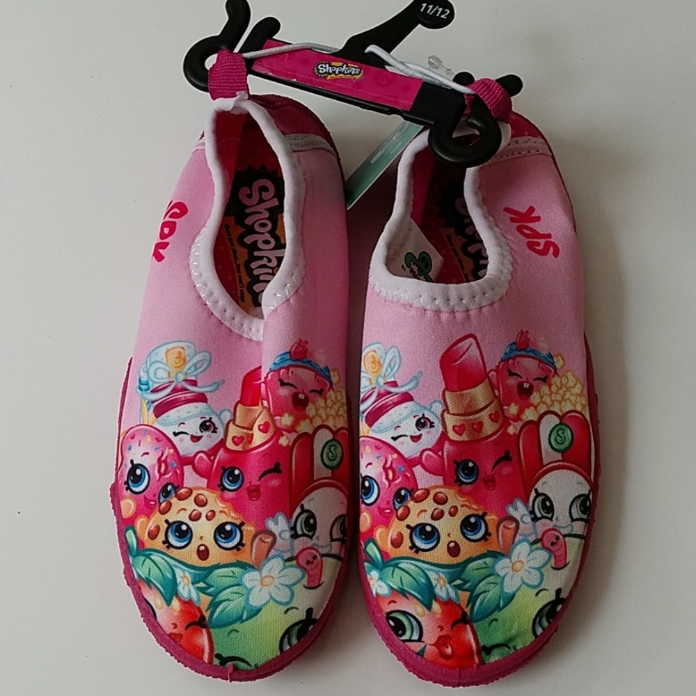 NWT Shopkins Water Shoes Swim Lippy Lips